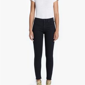 MOTHER DENIM THE LOOKER ANKLE FRAY JEAN - NOT GUILTY